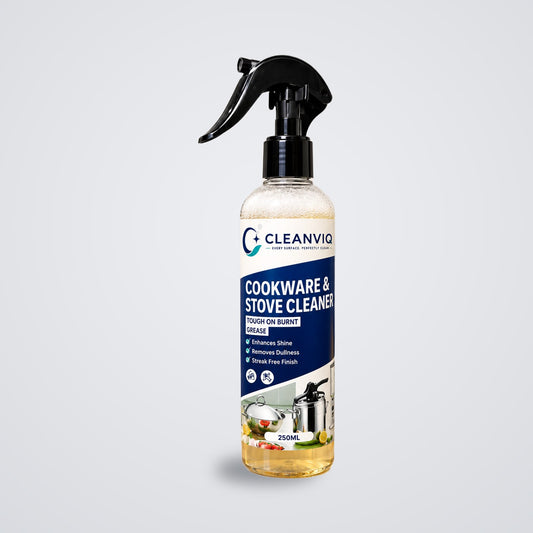 CleanViq Cookware & Stove Cleaner bottle