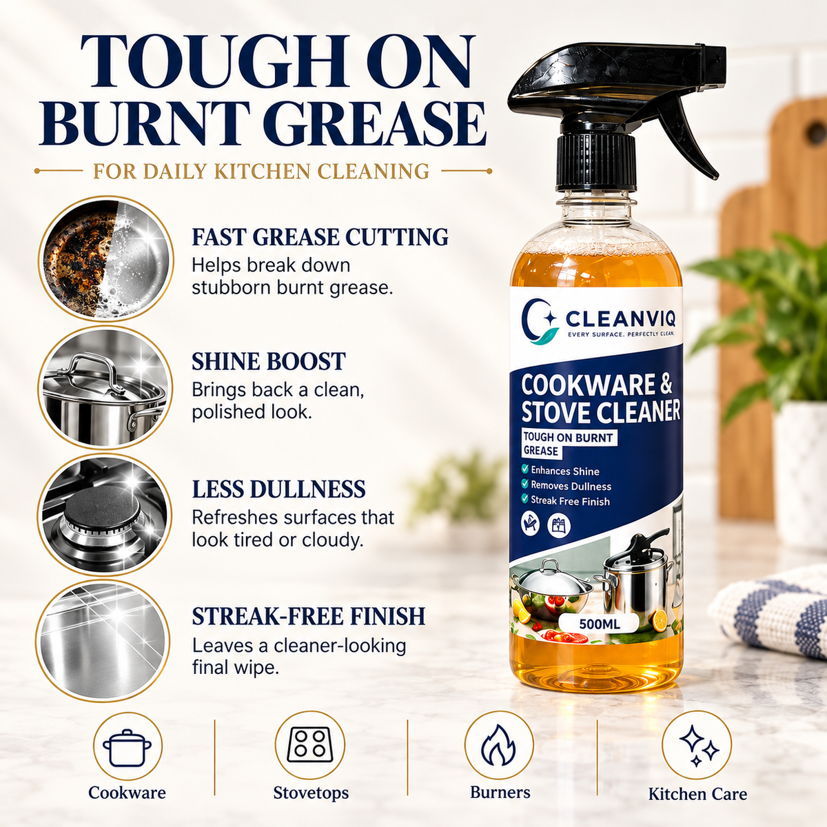 Cookware and Stove Cleaner